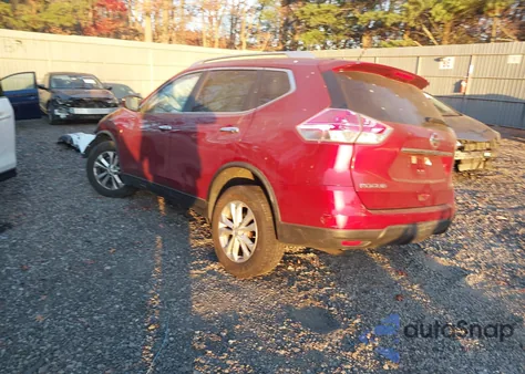 2015 Nissan Rogue Sv from USA, damaged, VIN KNMAT2MV8FP519911